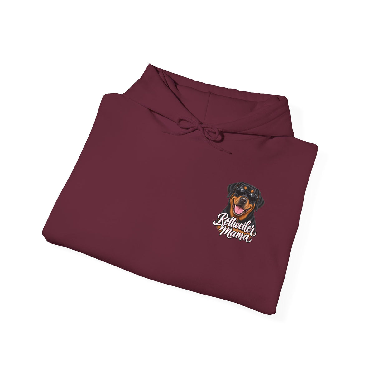 Rottweiler Mama Hoodie — Cute Rottie Portrait Pullover for Dog Moms