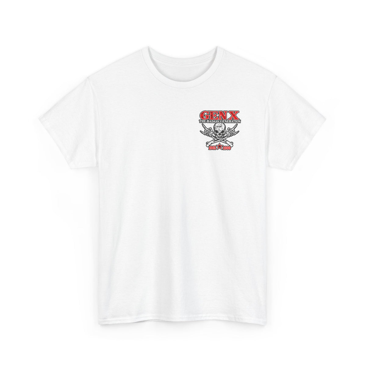 Gen X T‑Shirt — "The Badass Generation" Skull & Crossbones Retro Tee