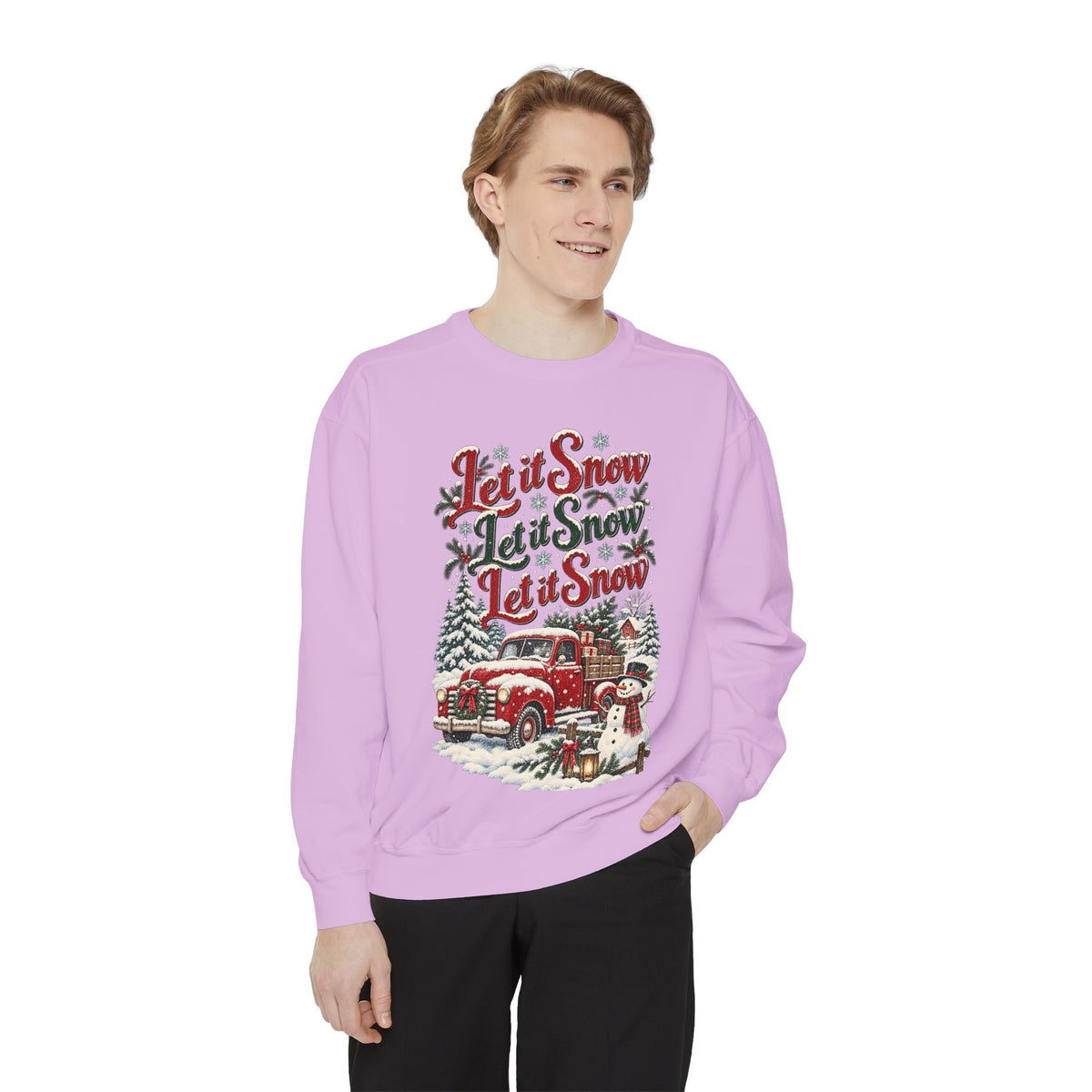 Let It Snow Vintage Truck Sweatshirt