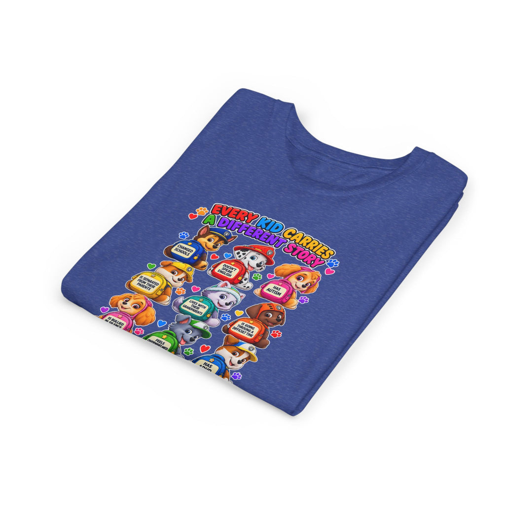 Be Kind Youth Short Sleeve Tee – Colorful Cartoon Character Shirt