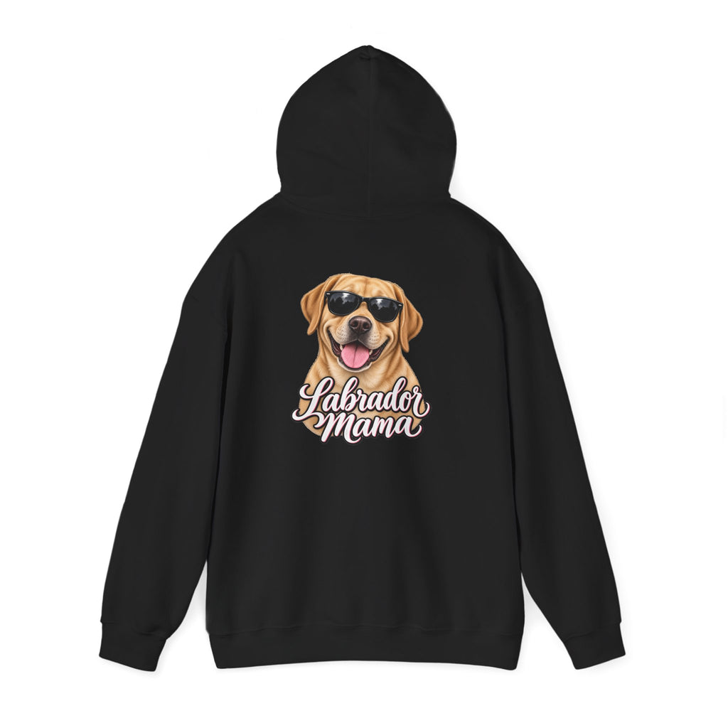 Labrador Mama Hoodie — Dog Mom Sweatshirt with Cute Sunglasses Lab Design