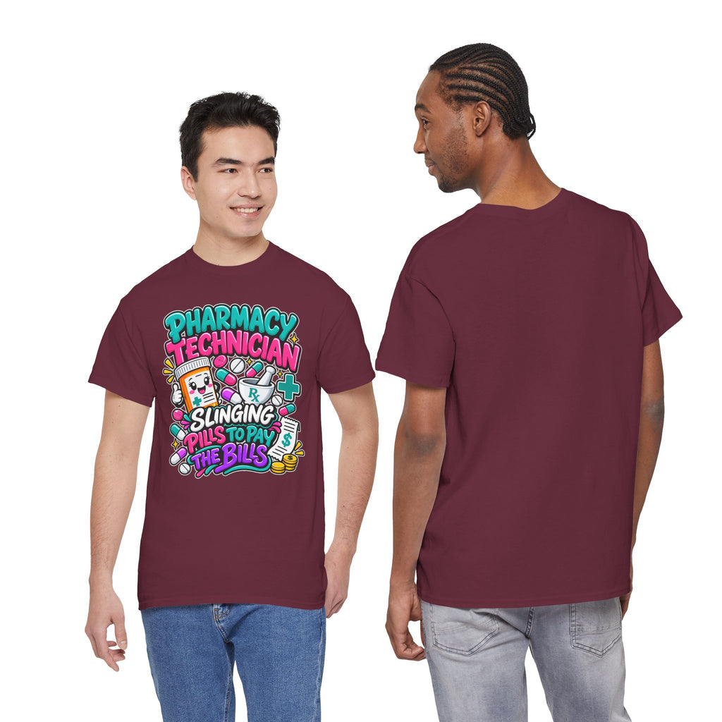 Pharmacy Technician T‑Shirt — "Slinging Pills to Pay the Bills" Graphic Tee