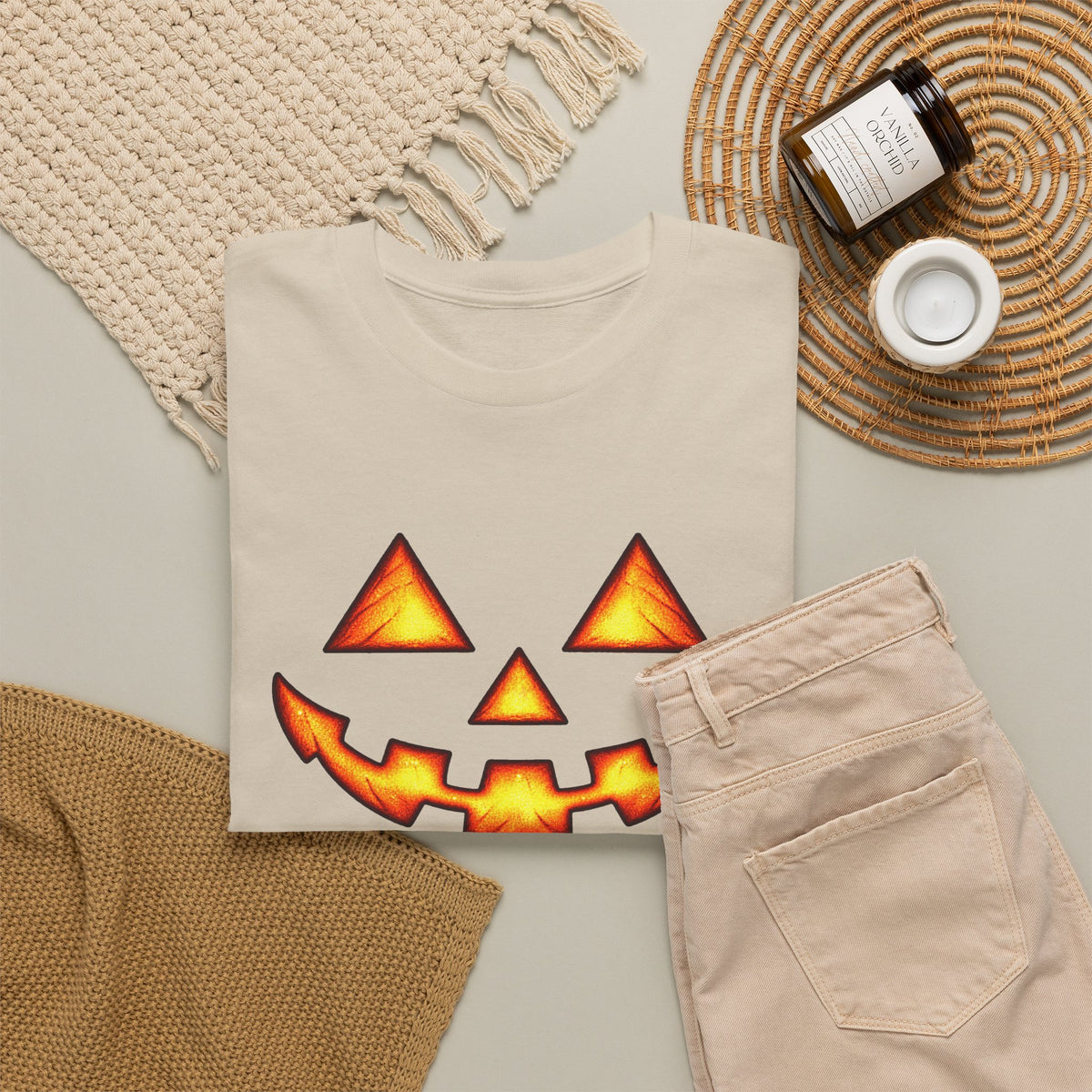 Halloween Jack-O'-Lantern Happy T-Shirt