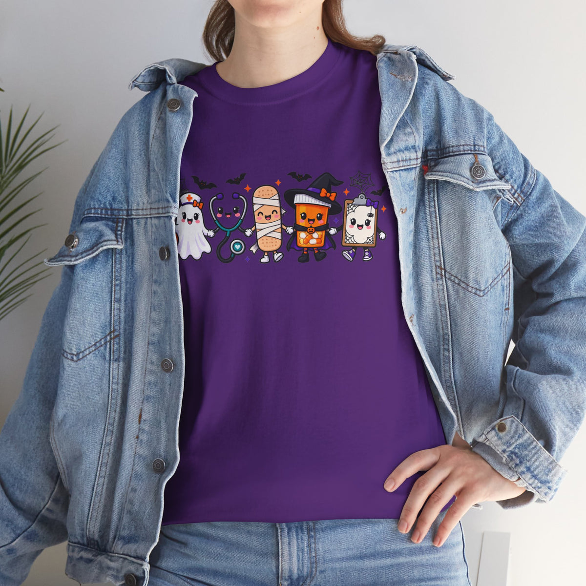 Halloween Candy Characters Tee — Cute Trick-or-Treat Ghosts & Candy Corn Shirt