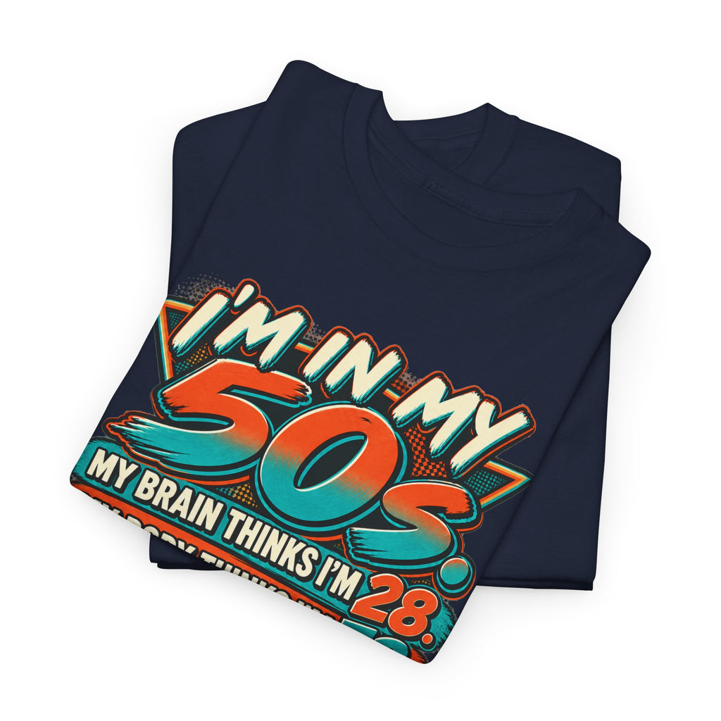 Retro 50s Birthday T‑Shirt — "I'm in My 50s" 80s Playlist Cassette Tee