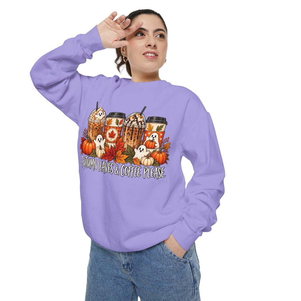 Pumpkin Spice Coffee Sweatshirt — Fall Coffee Lover Graphic Sweatshirt