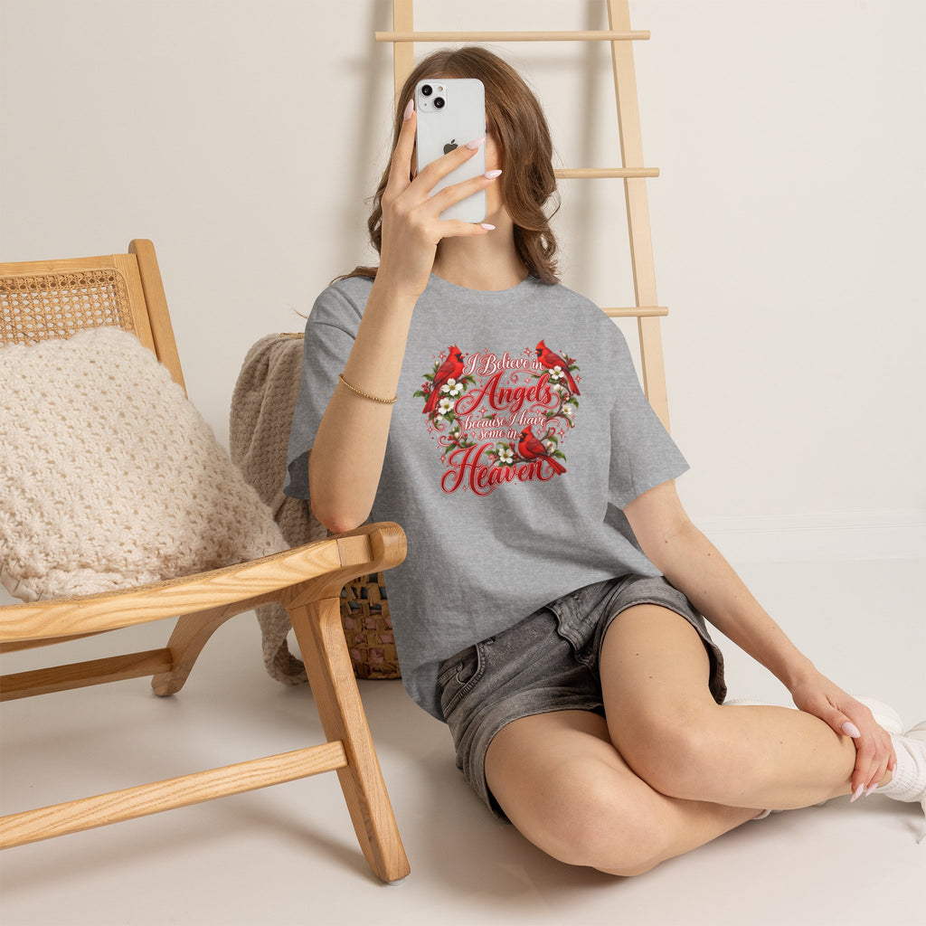 Angels from Heaven Cardinal Christmas T-Shirt