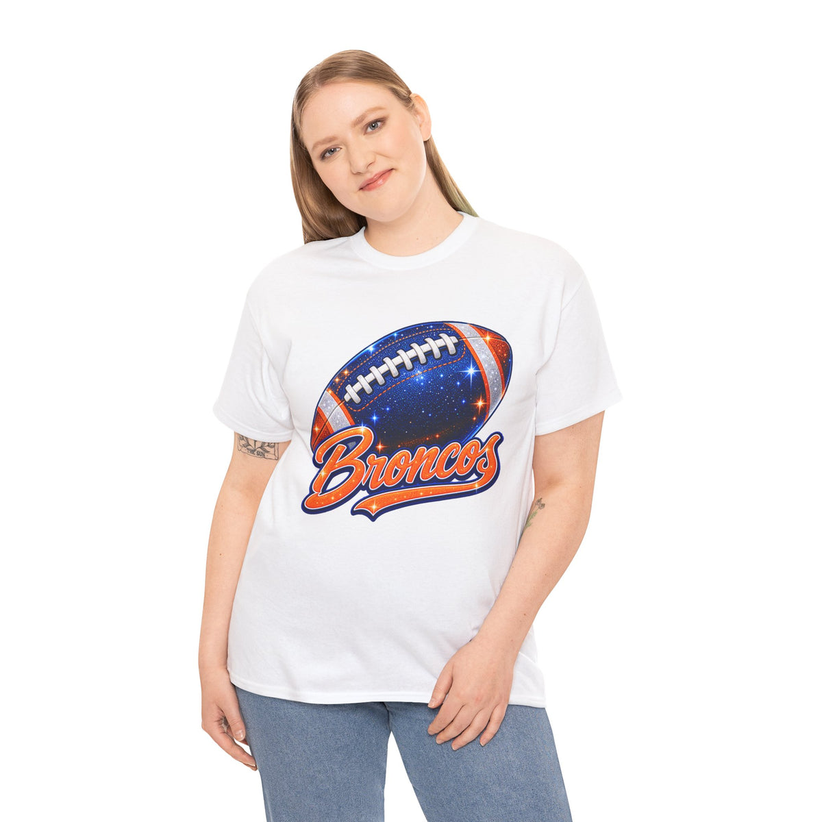 Broncos Football T-Shirt — Galaxy Football Graphic Tee
