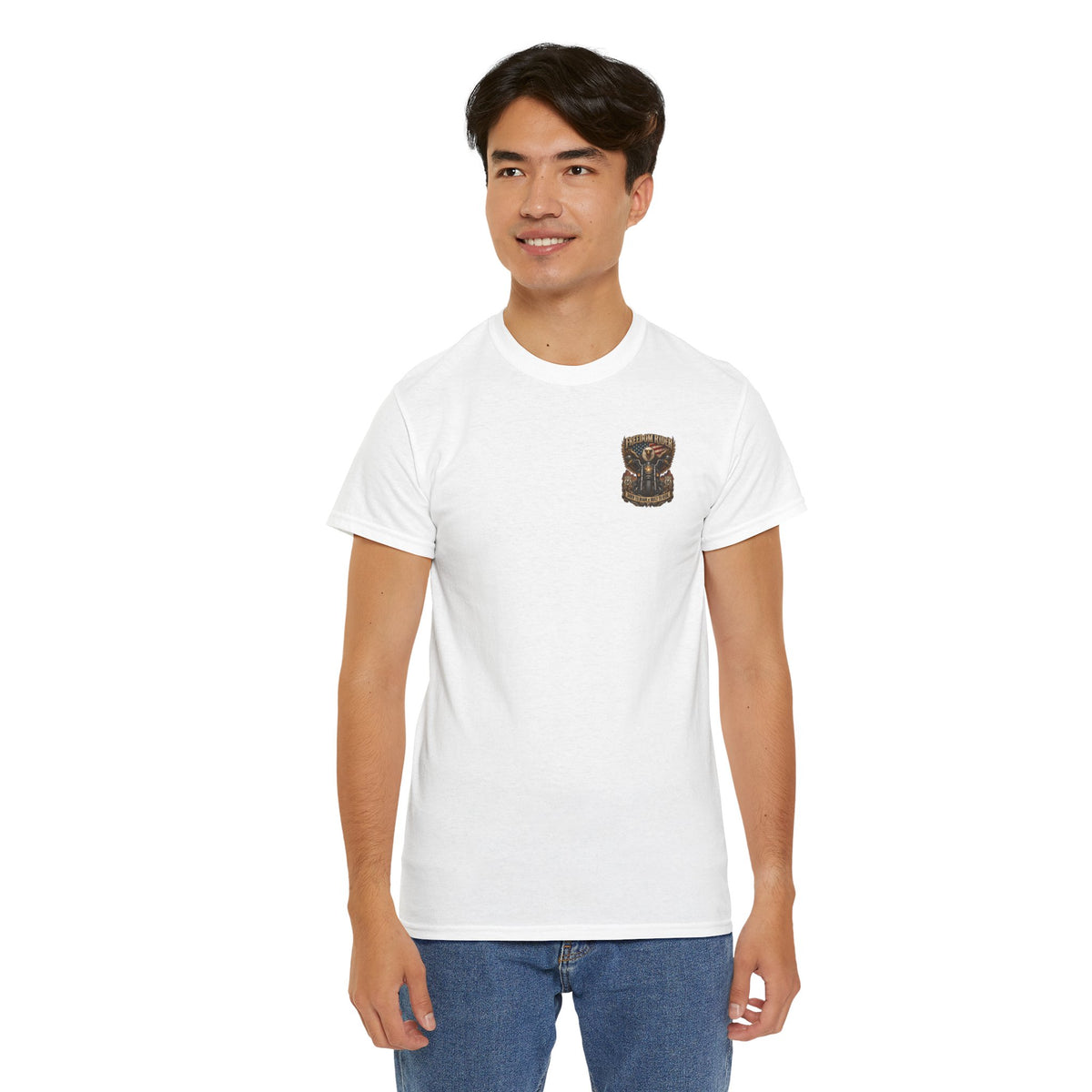 Freedom Rider Motorcycle T‑Shirt — Born to Roam Vintage Biker Tee