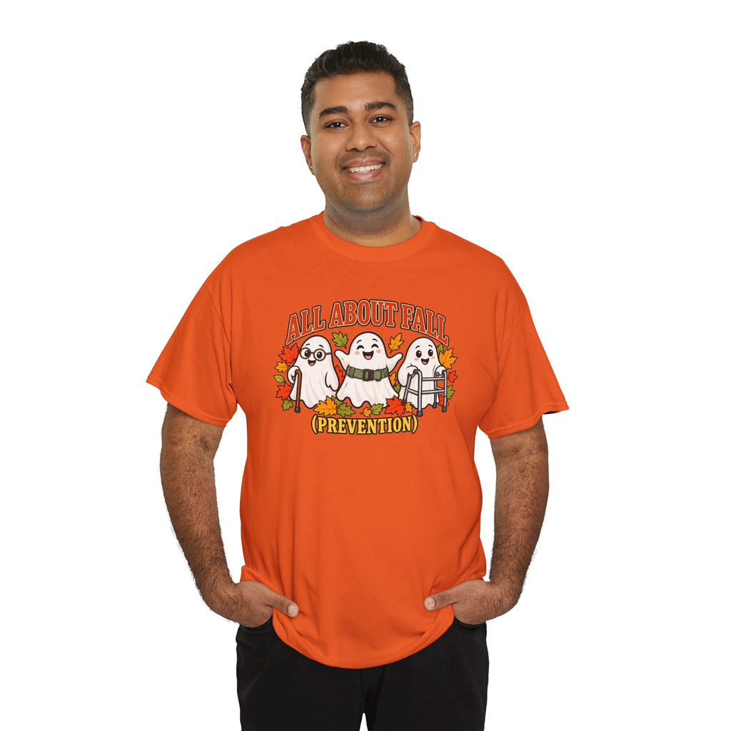 All About Fall (Prevention) Ghost Tee — Cute Halloween Autumn T-Shirt