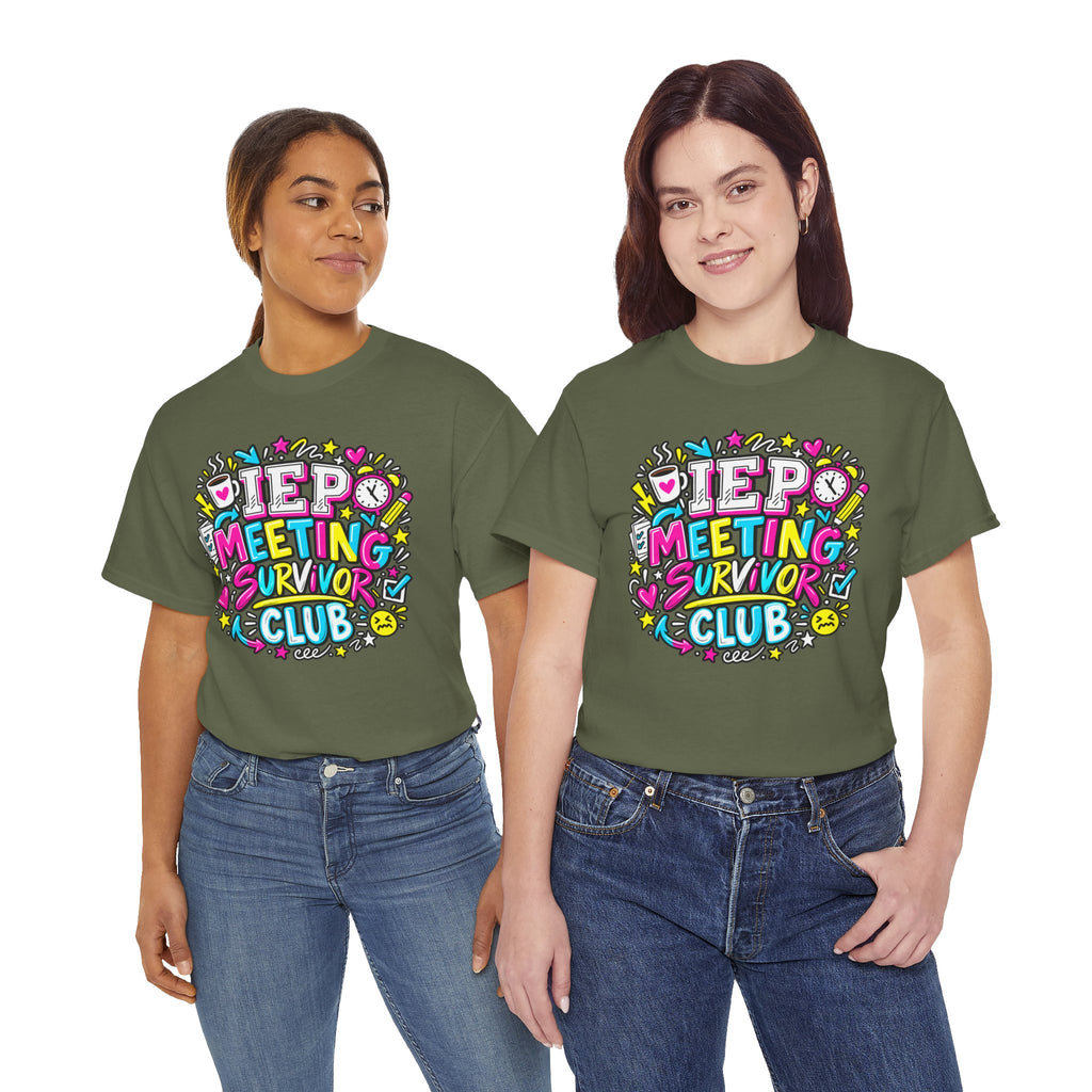 Video Meeting Survivor Club T-Shirt — Funny Remote Work Tee