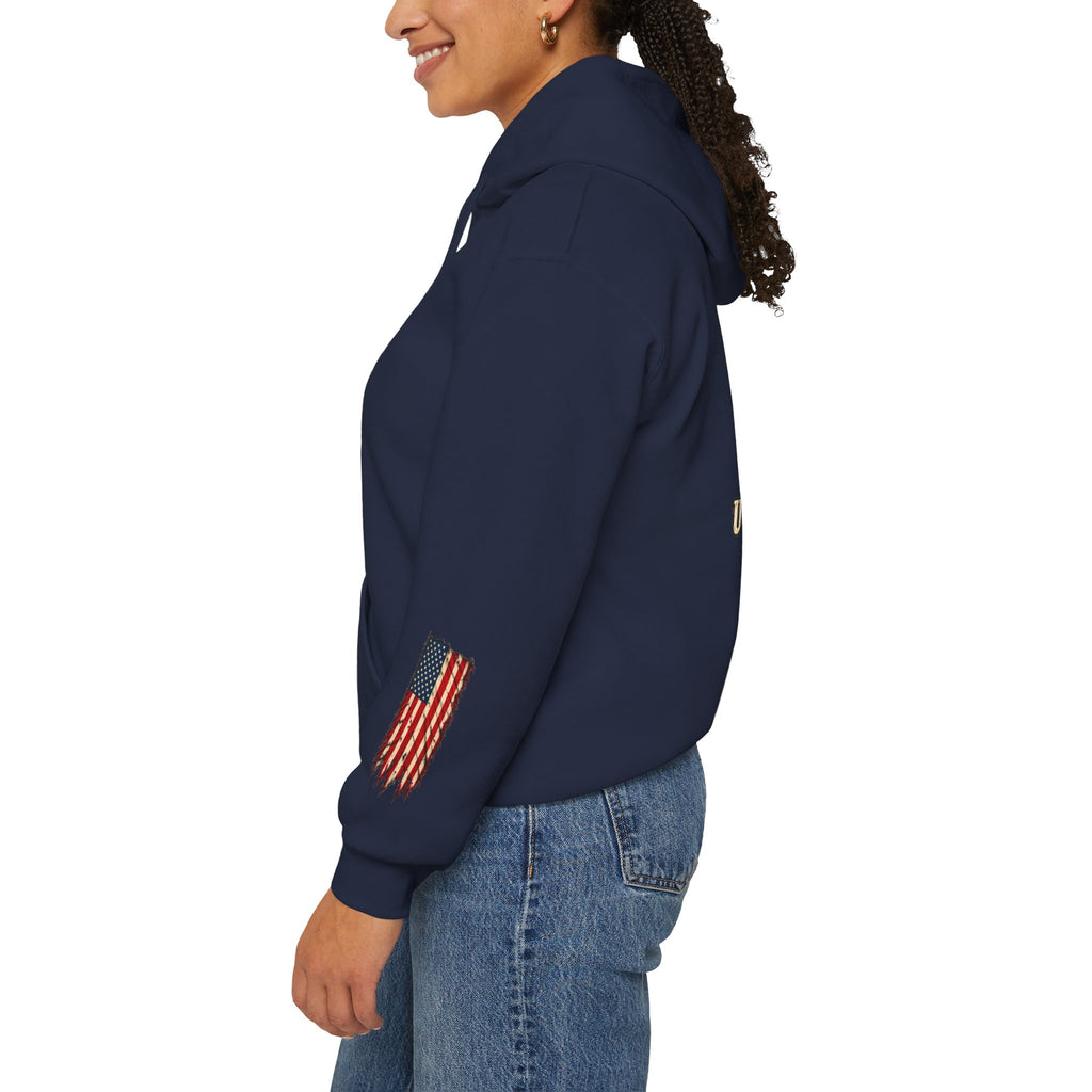 One Nation Under God Patriotic Cross Hoodie