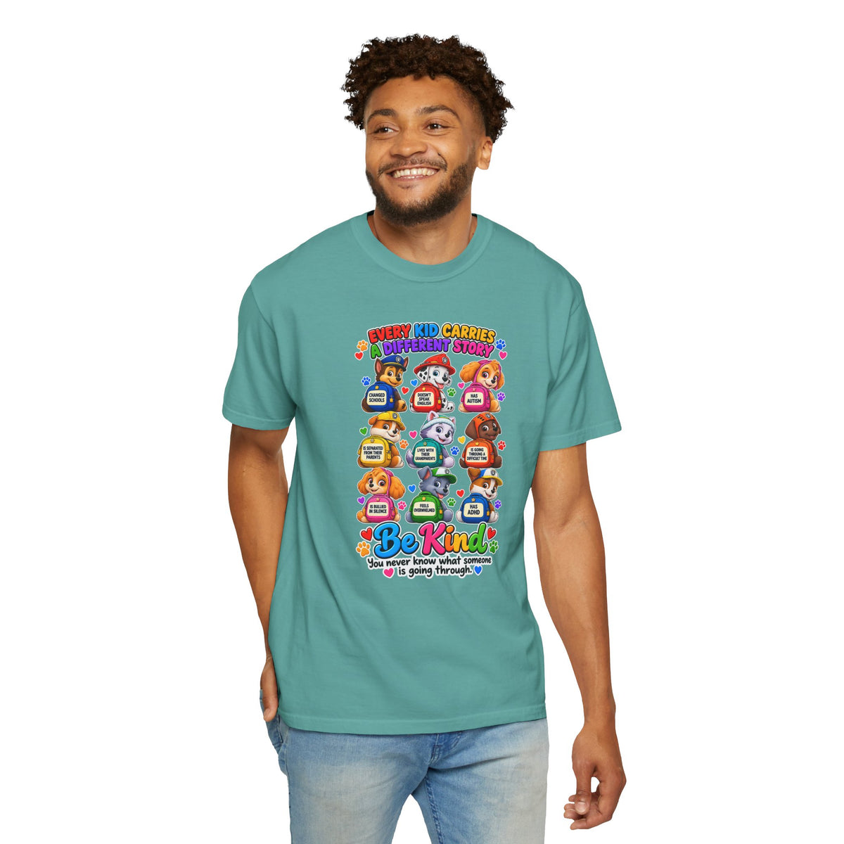 Be Kind Every Kid Carries Inspirational T-Shirt
