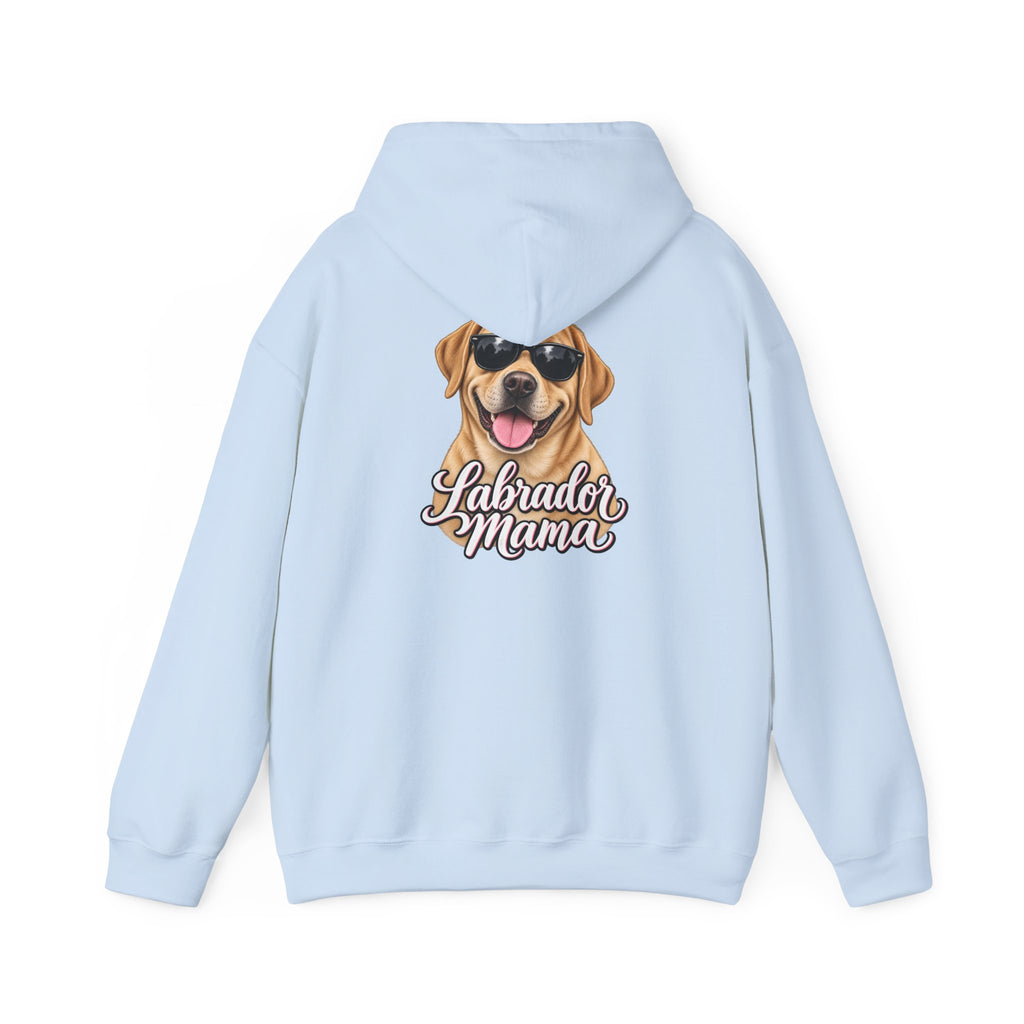 Labrador Mama Hoodie — Dog Mom Sweatshirt with Cute Sunglasses Lab Design