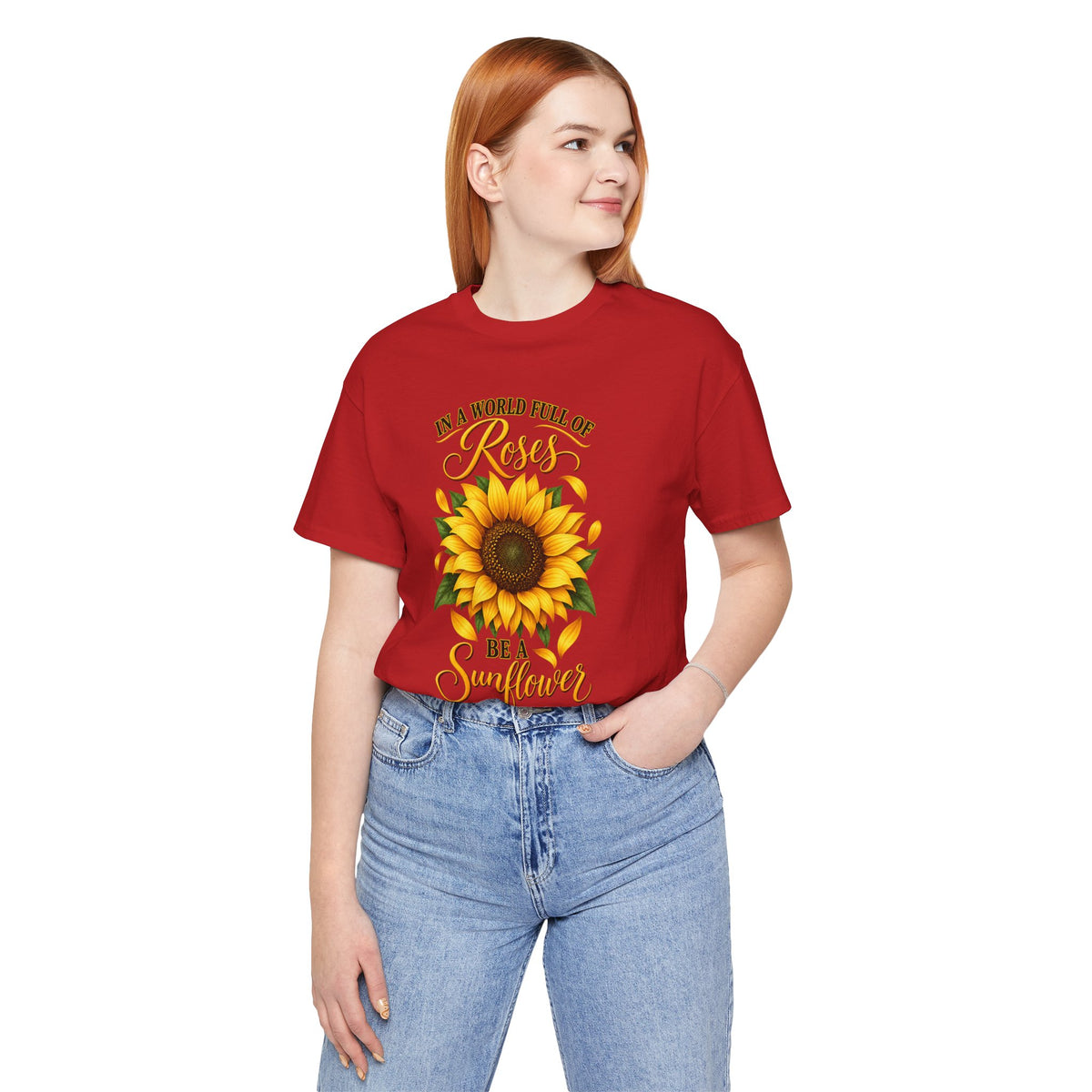 Be a Sunflower T-Shirt | Inspirational Floral Graphic
