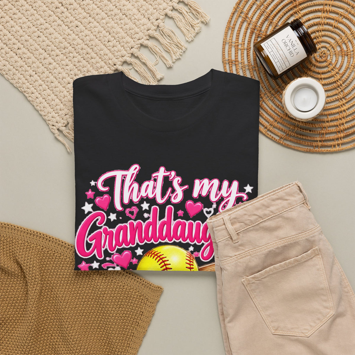 That’s My Granddaughter Out There Softball Grandma T-Shirt