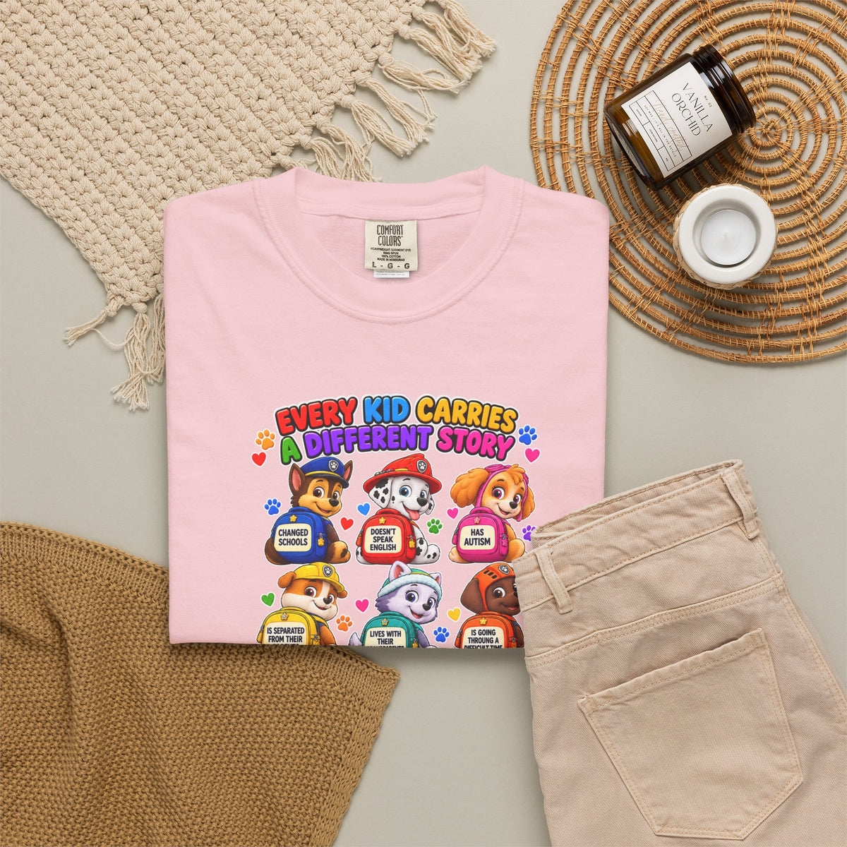 Be Kind Every Kid Carries Inspirational T-Shirt