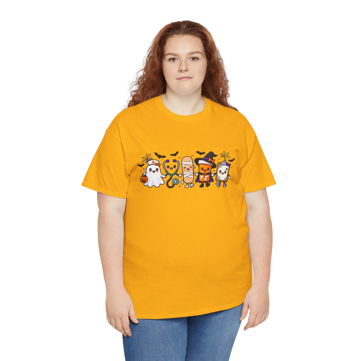 Halloween Candy Characters Tee — Cute Trick-or-Treat Ghosts & Candy Corn Shirt