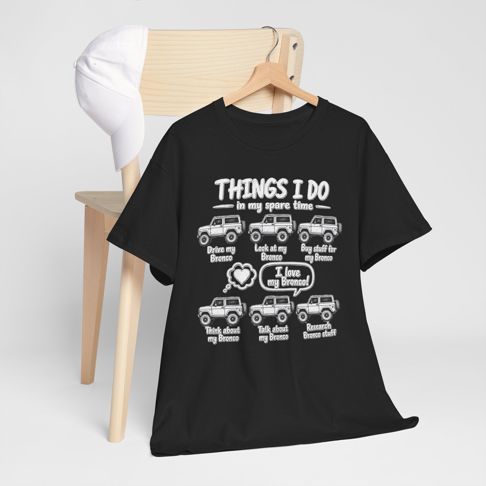 T‑Shirt — "Things I Do in My Spare Time" Jeep Lover Graphic Tee