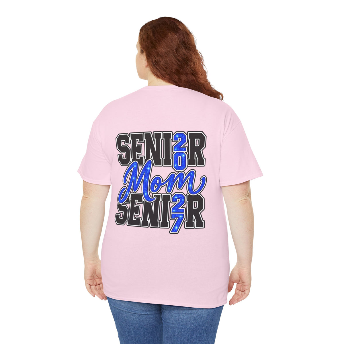 Senior Mom 2027 T-Shirt — Back Print Proud Senior Parent Tee