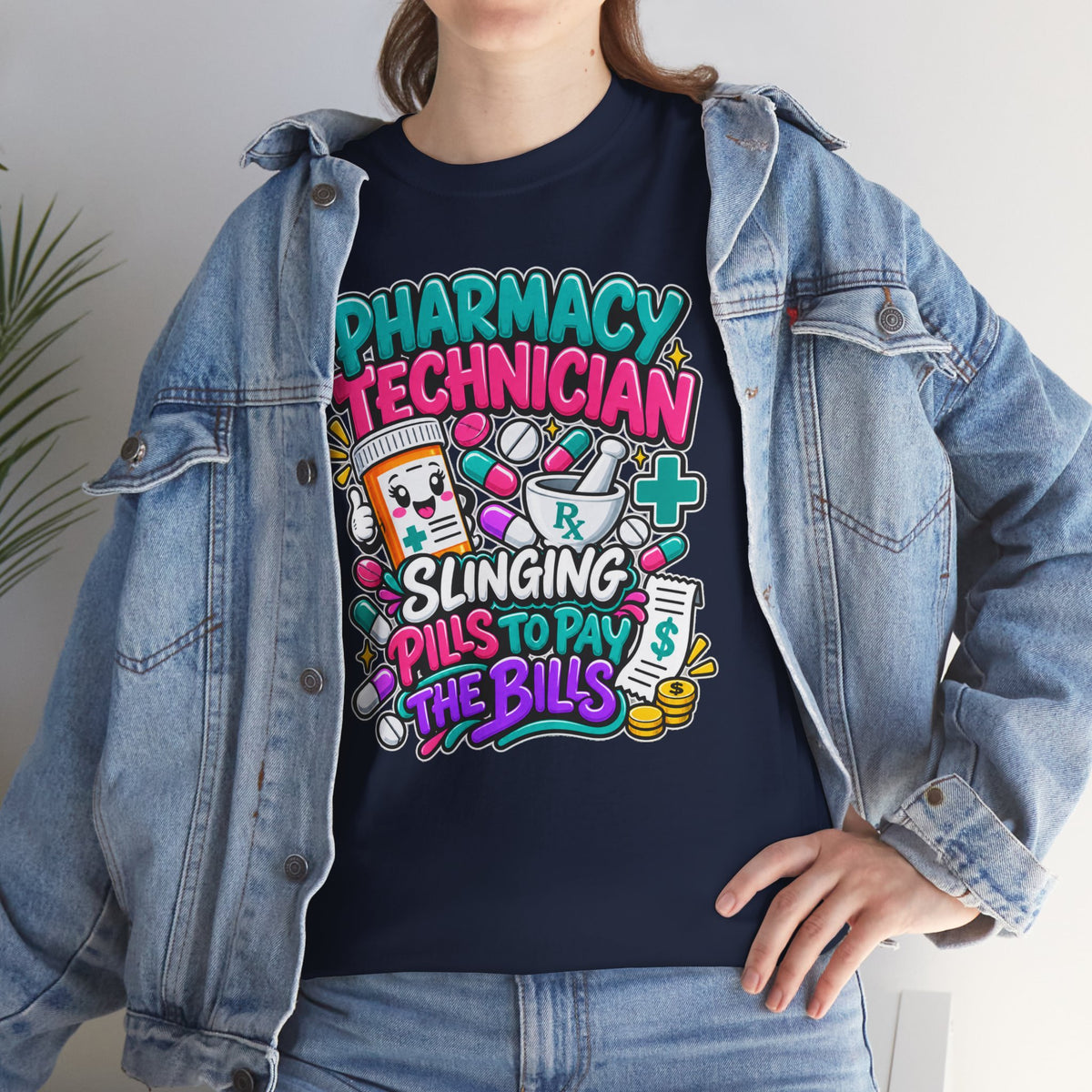 Pharmacy Technician T‑Shirt — "Slinging Pills to Pay the Bills" Graphic Tee