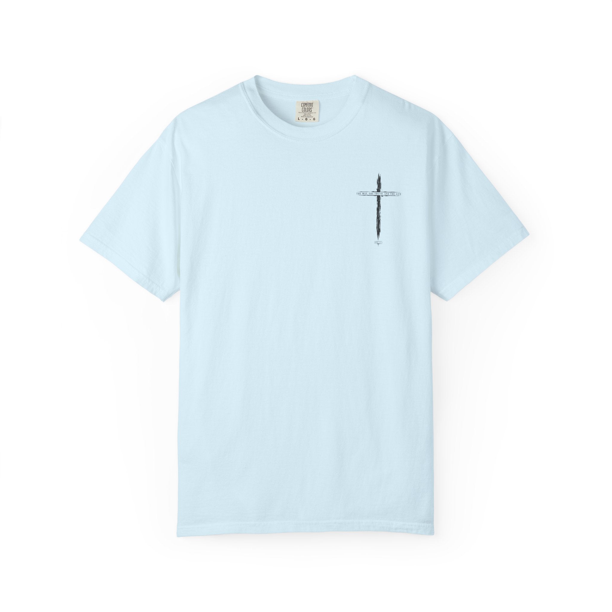 Christian Cross T-Shirt — 'The Way, The Truth, The Life' Religious Tee