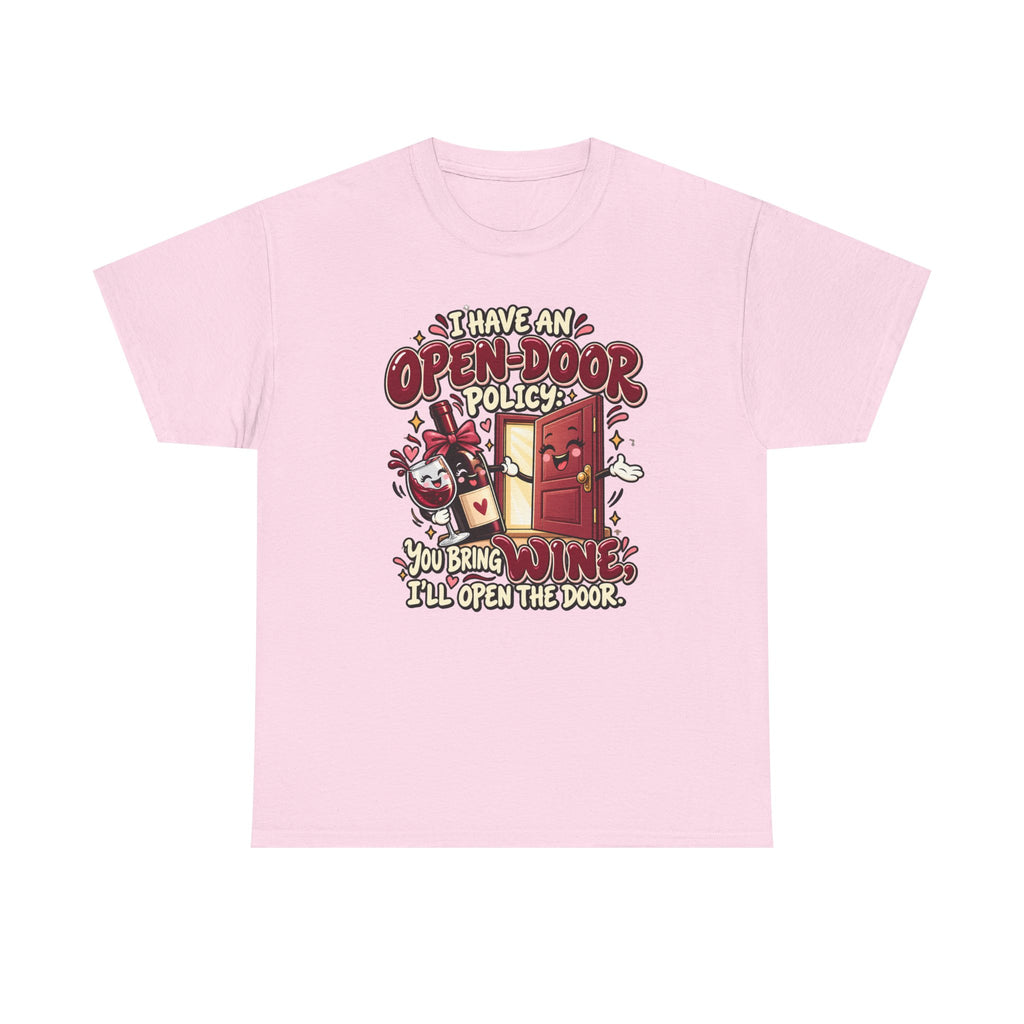 Open-Door Policy Wine Lover T-Shirt