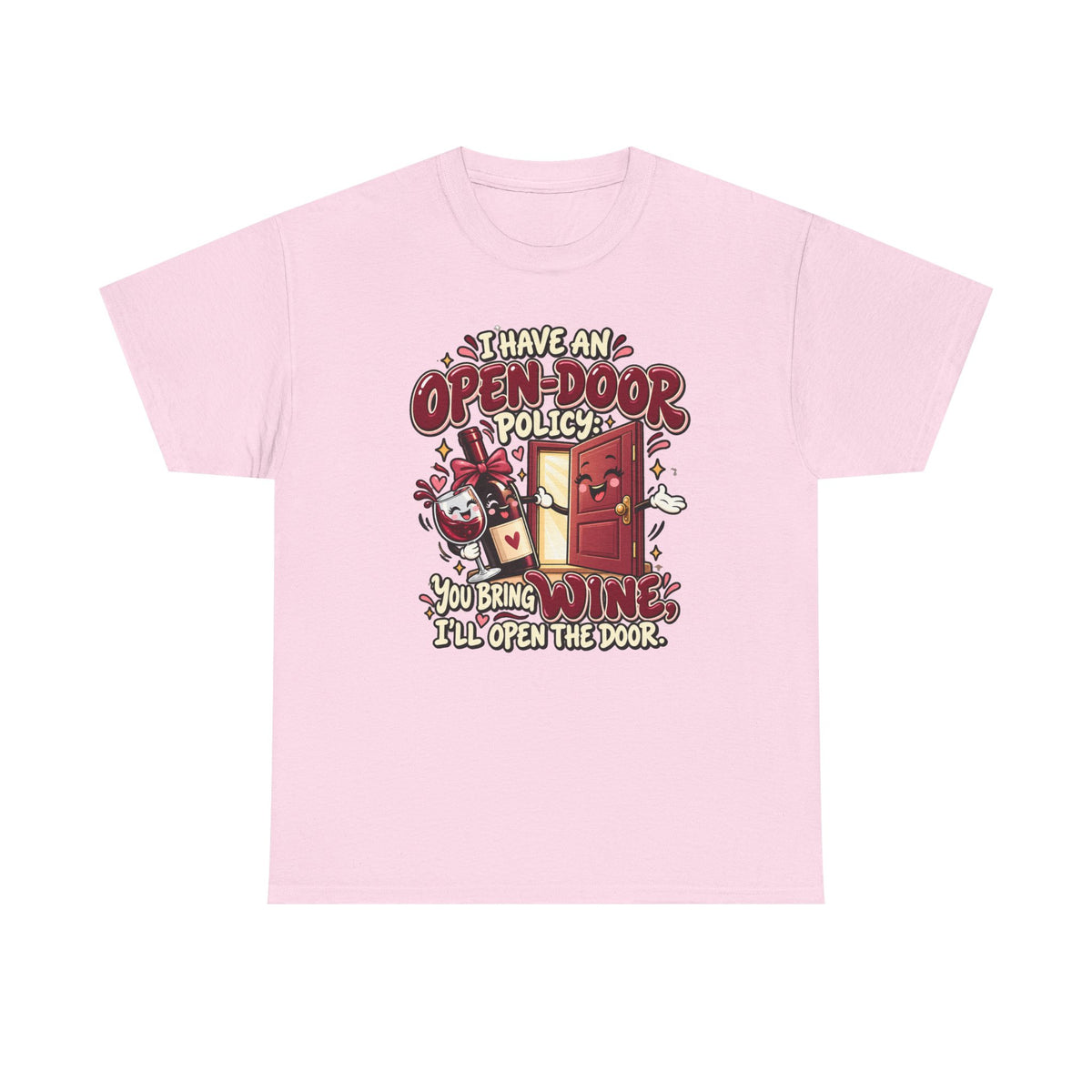 Open-Door Policy Wine Lover T-Shirt