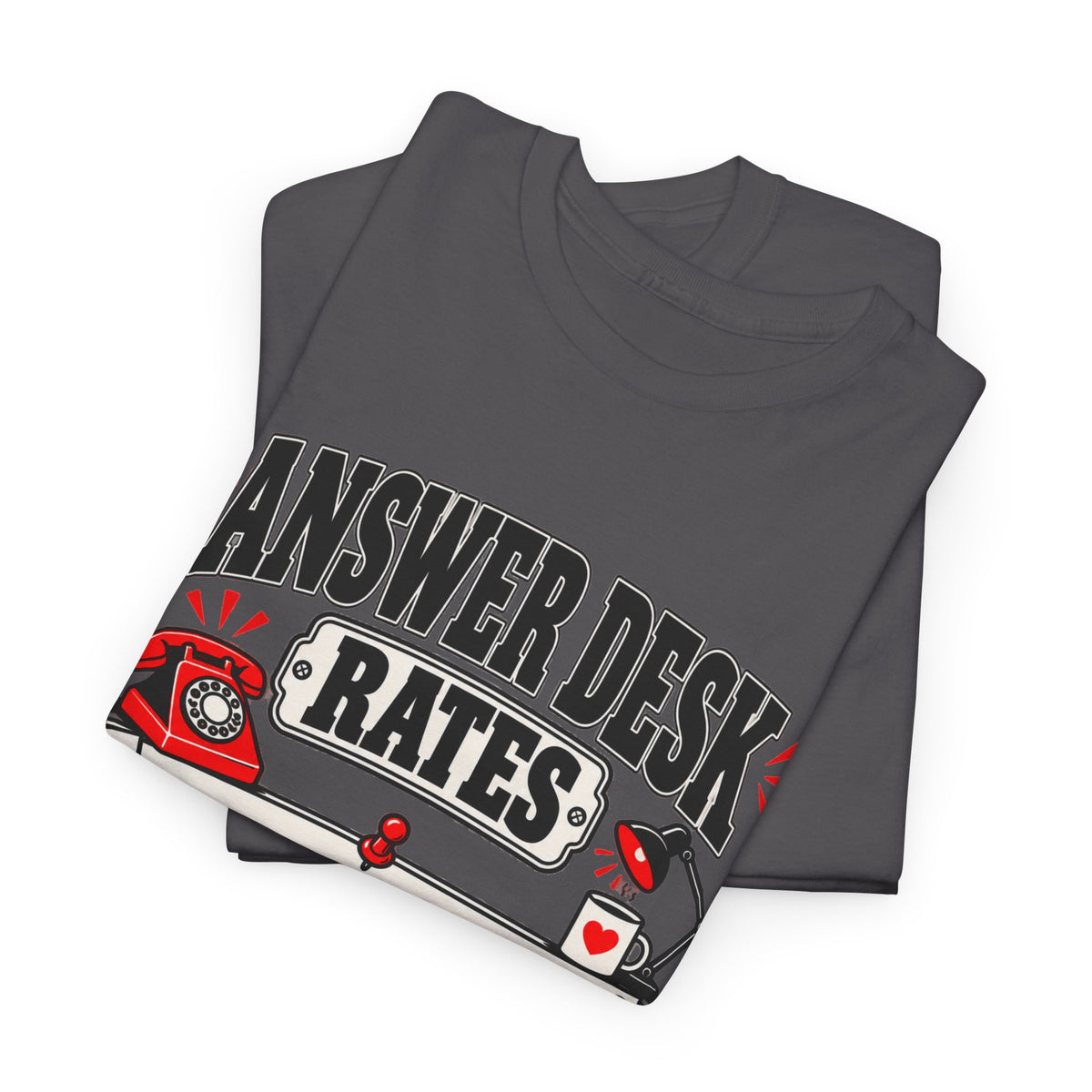 Answer Desk Rates T-Shirt — Funny Help Desk IT Support Tee ("Answer 1.00, Correct Answer 4.00")