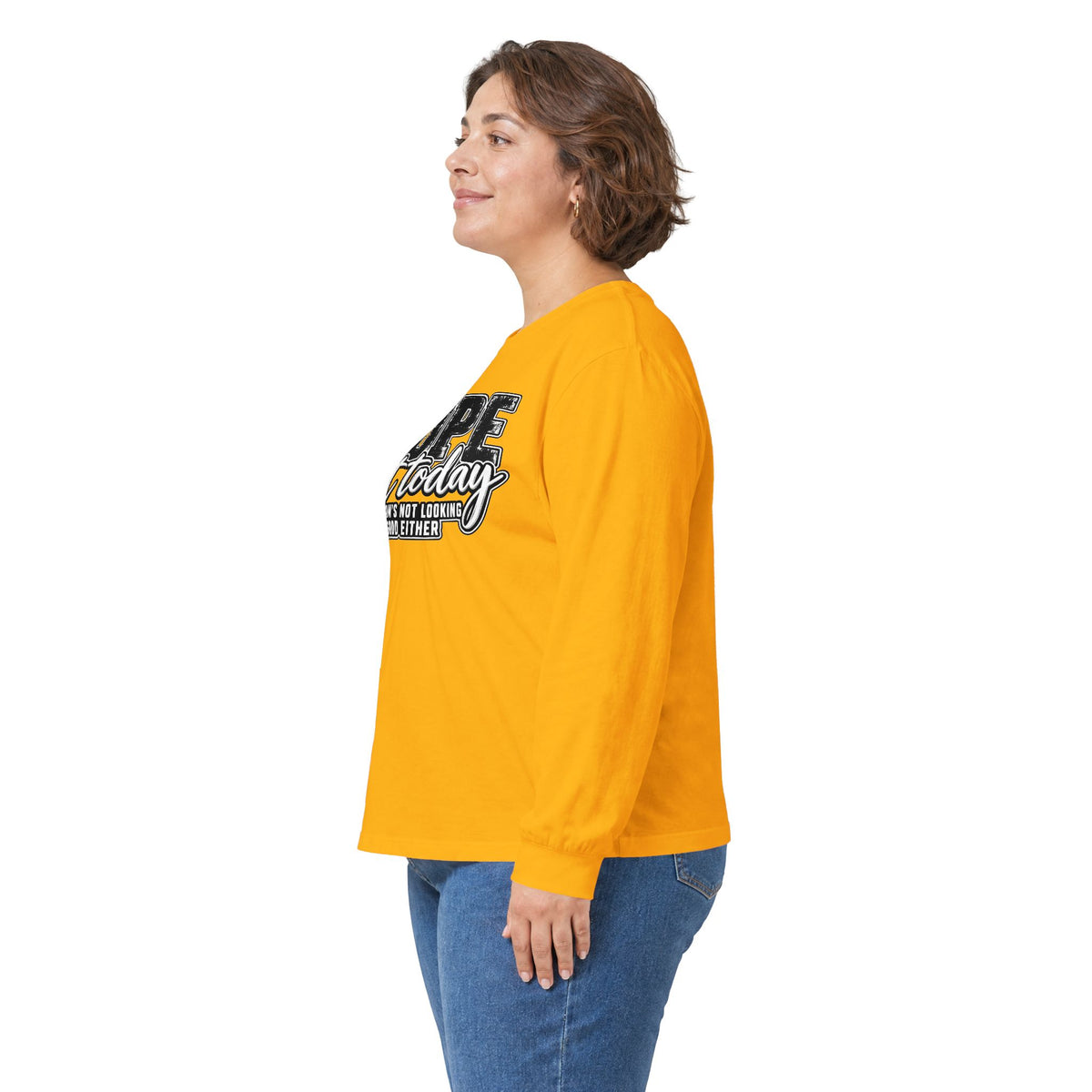 Nope Not Today Long Sleeve Tee — Funny Sarcastic Graphic Shirt