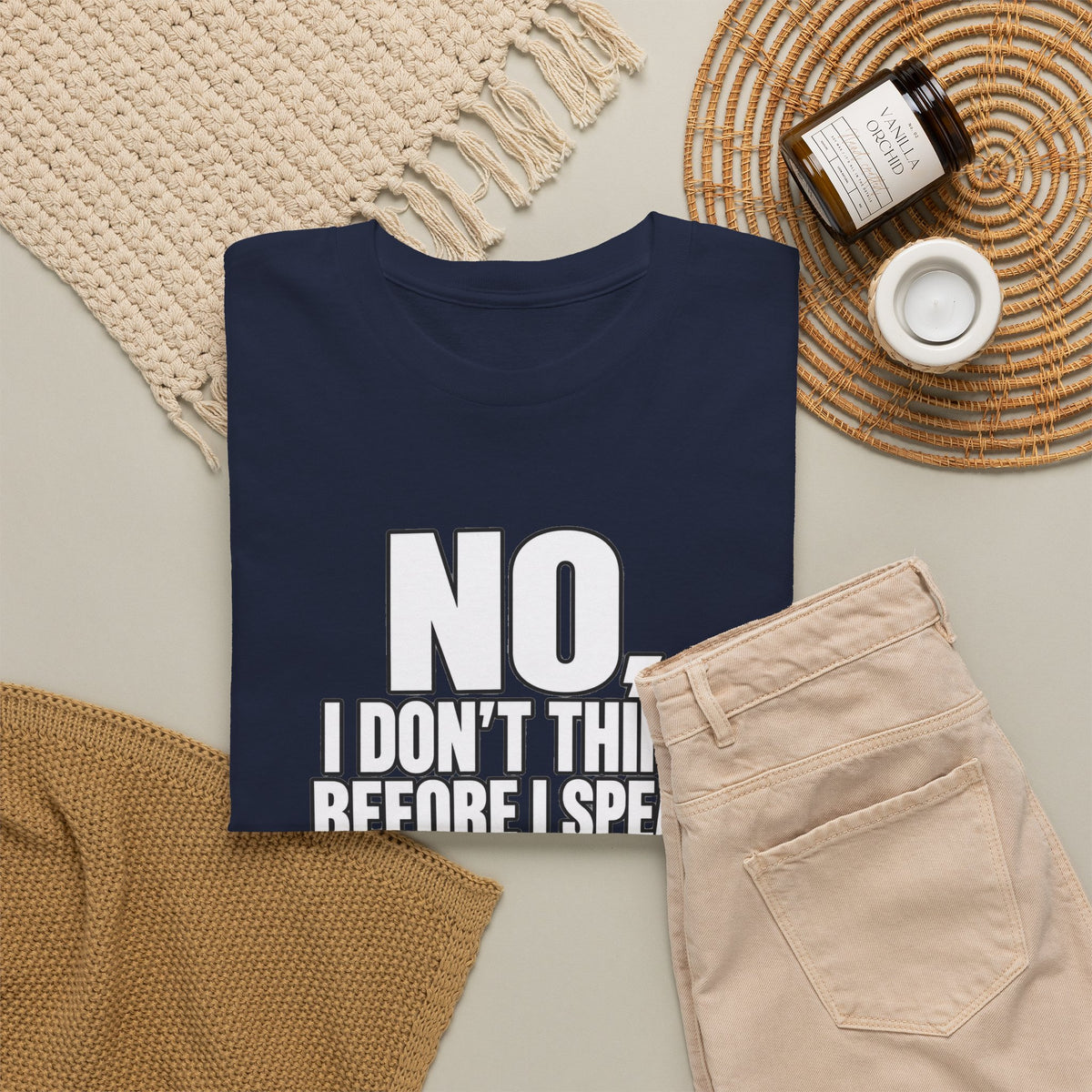T‑Shirt — "No, I Don't Think Before I Speak That Would Ruin the Surprise" Funny Quote Tee