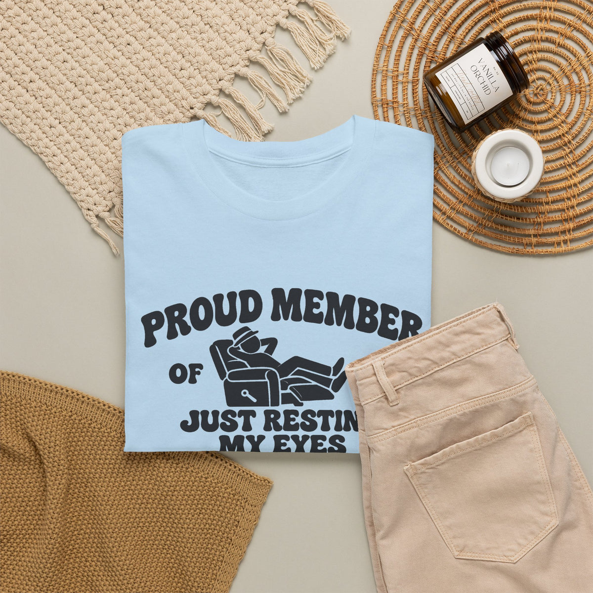 Resting My Eyes Club T-Shirt — "Proud Member of the Just Resting My Eyes Club" Graphic Tee