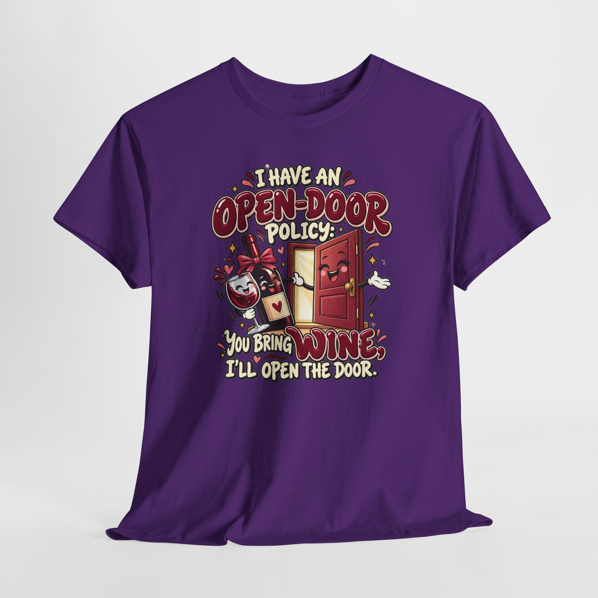 Open-Door Policy Wine Lover T-Shirt