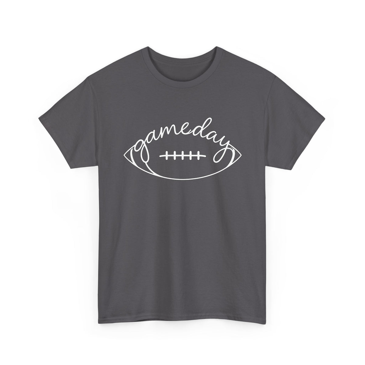 Gameday Football Tee — 'gameday' Script Football Graphic T-Shirt