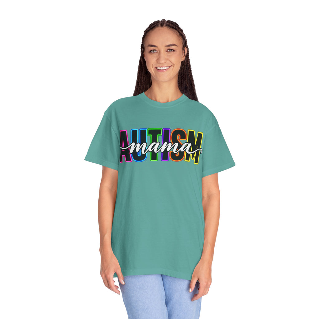 Autism Mama T-Shirt — Colorful Pride Support Tee for Moms