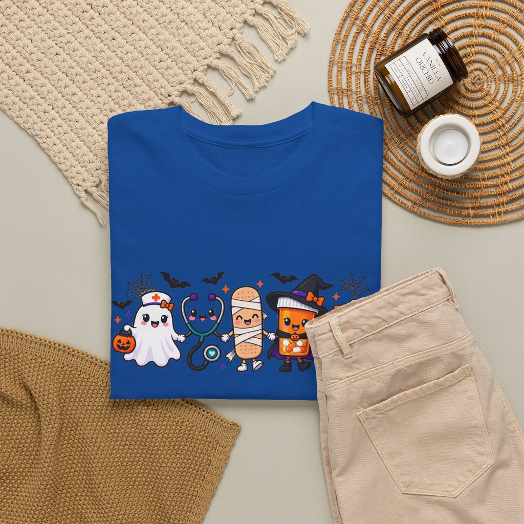 Halloween Candy Characters Tee — Cute Trick-or-Treat Ghosts & Candy Corn Shirt