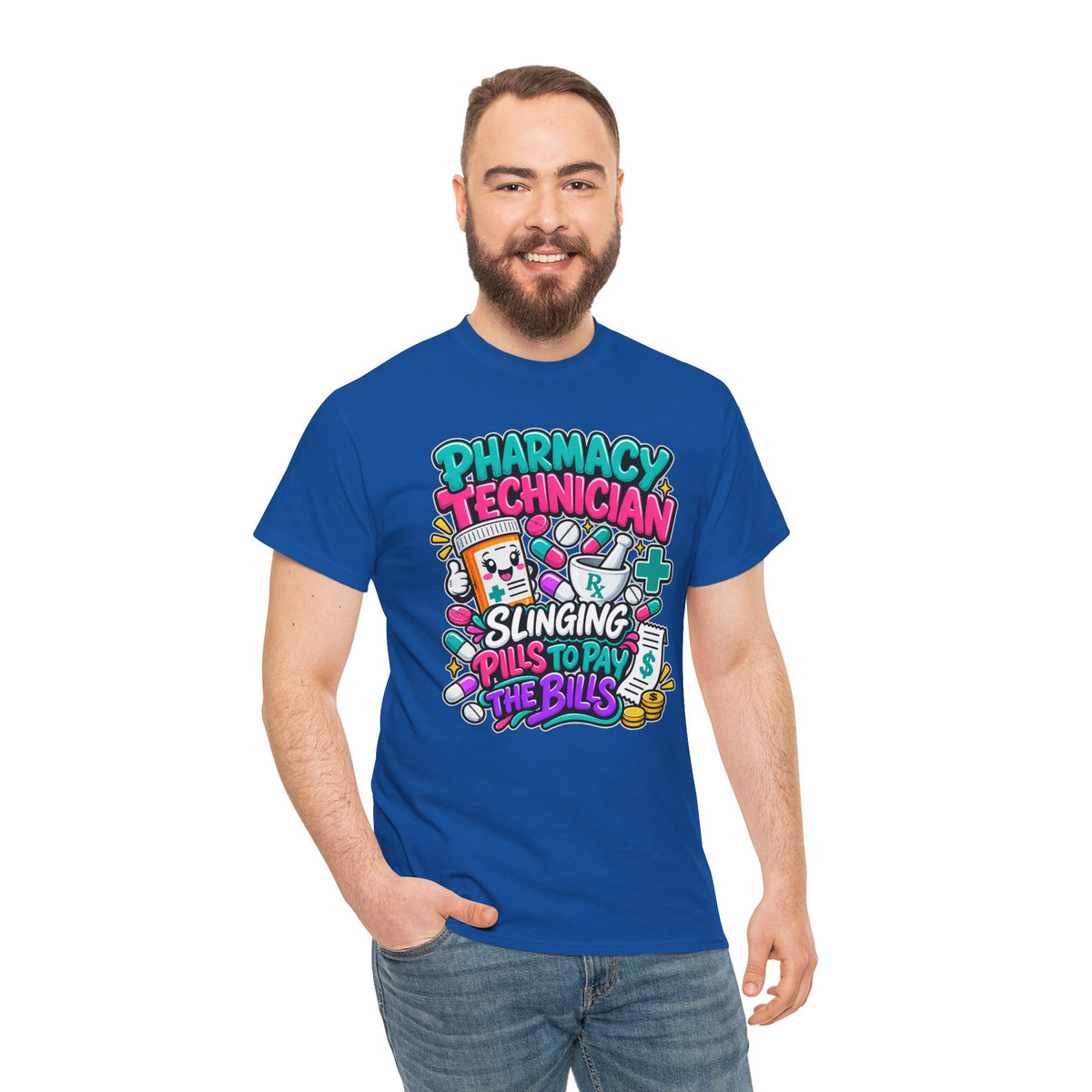 Pharmacy Technician T‑Shirt — "Slinging Pills to Pay the Bills" Graphic Tee