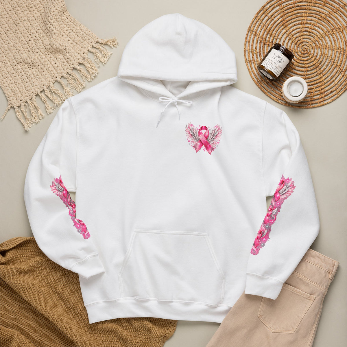 Pink Ribbon Breast Cancer Awareness Hoodie