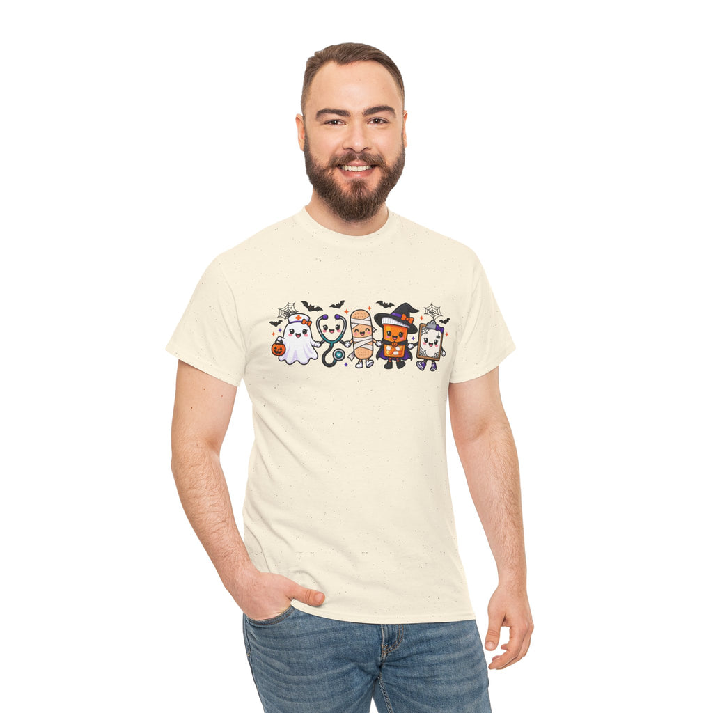 Halloween Candy Characters Tee — Cute Trick-or-Treat Ghosts & Candy Corn Shirt