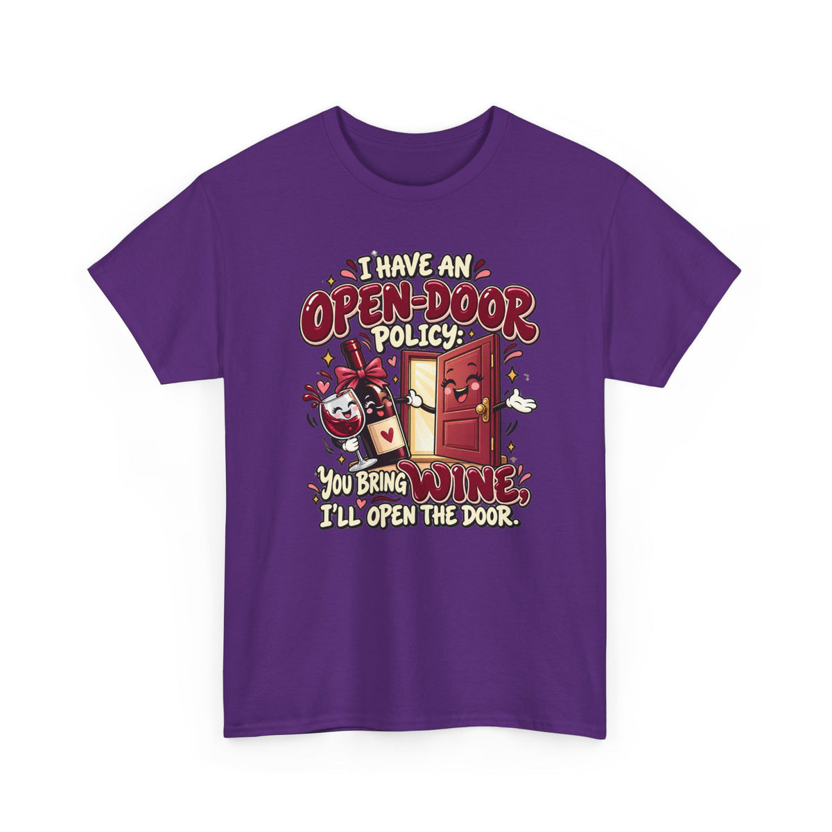 Open-Door Policy Wine Lover T-Shirt