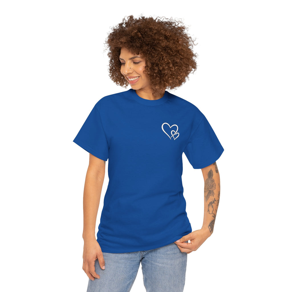 Inspirational Heart T-Shirt – "To the Person Behind Me: You Are Amazing, Beautiful and Enough" Motivational Tee