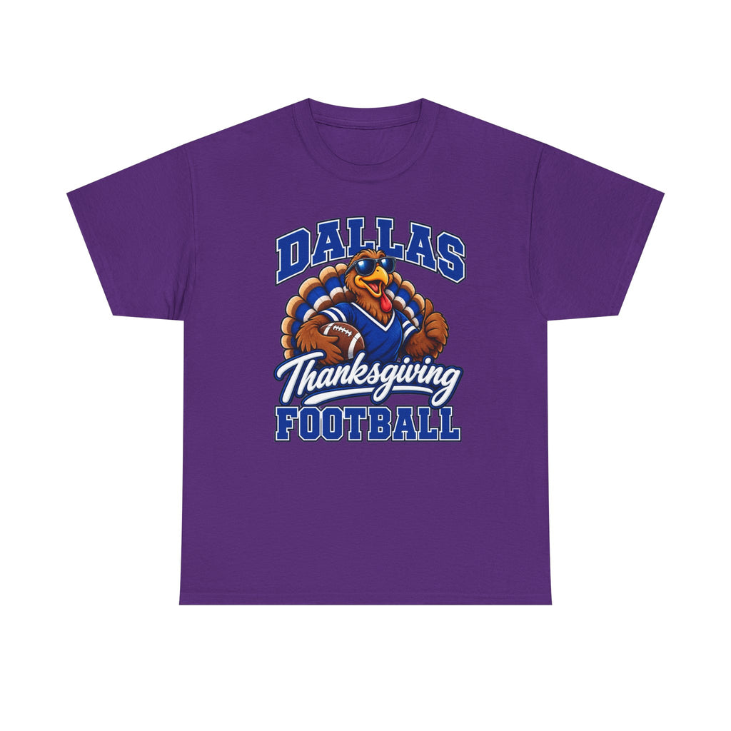 Dallas Thanksgiving Football T-Shirt — Turkey Mascot Game Day Tee