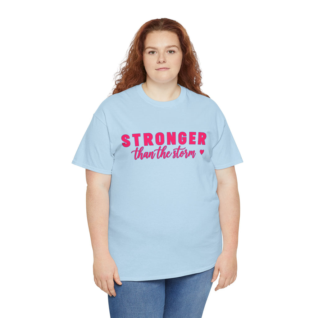 Stronger Than the Storm Tee - Inspirational Women's Resilience T-Shirt