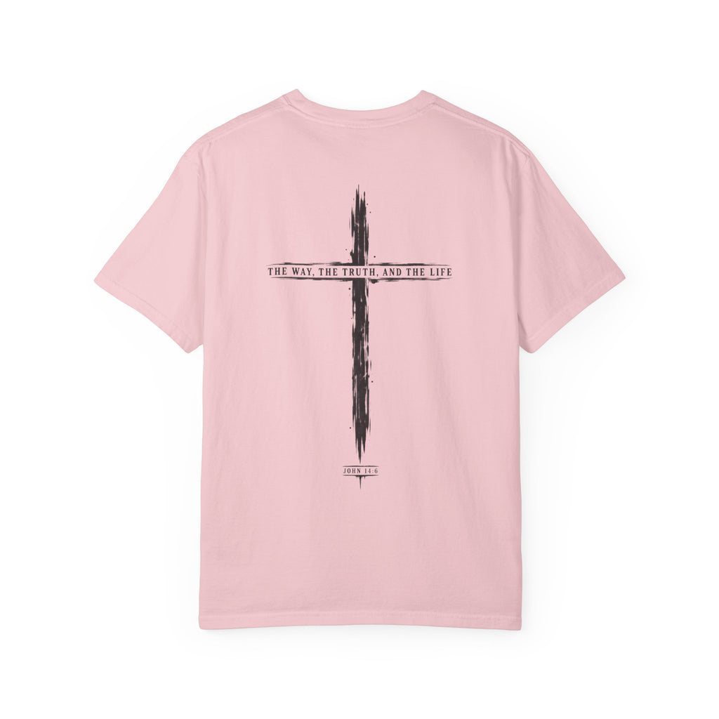 Christian Cross T-Shirt — 'The Way, The Truth, The Life' Religious Tee
