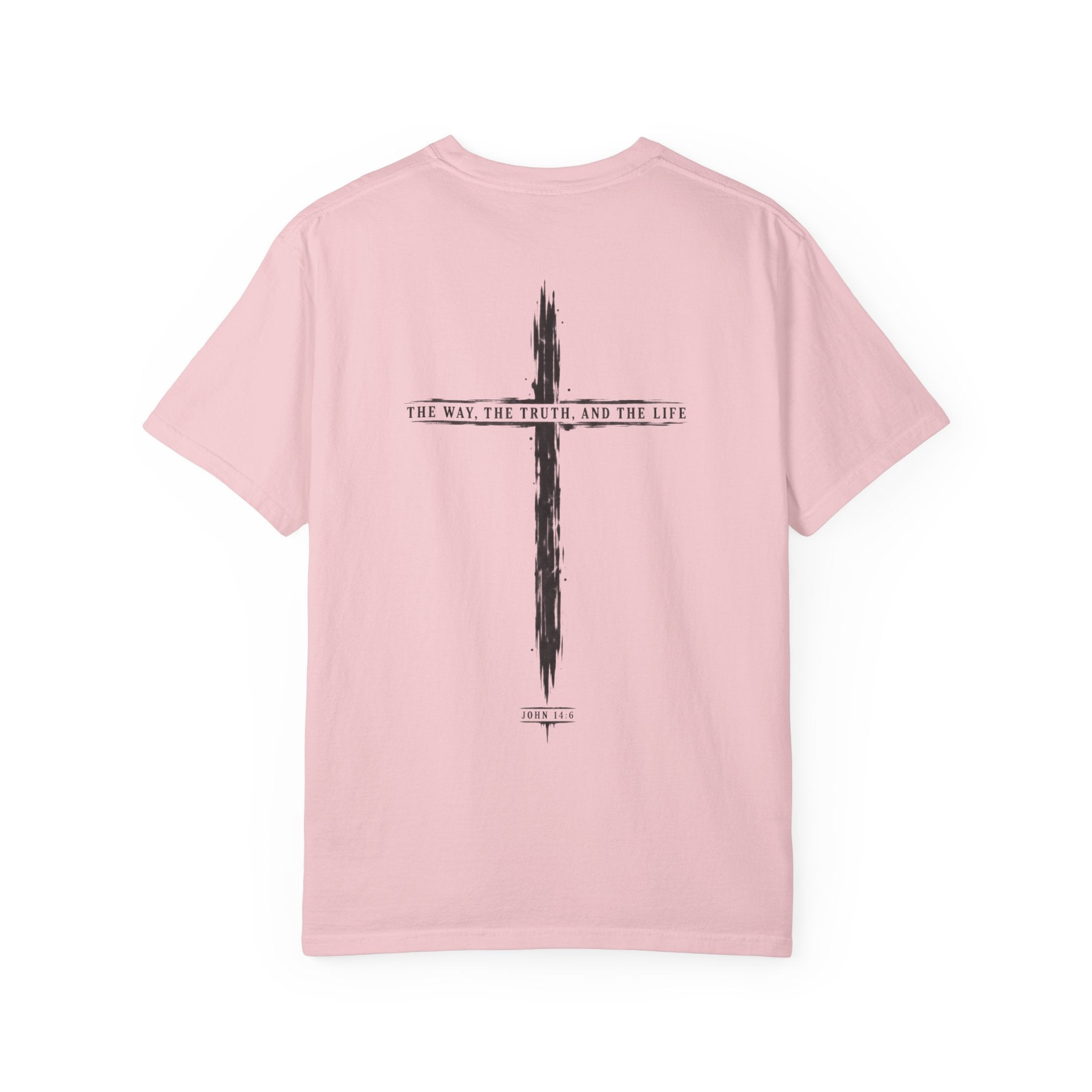 Christian Cross T-Shirt — 'The Way, The Truth, The Life' Religious Tee