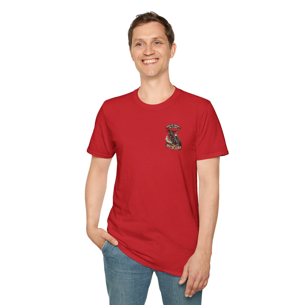 Motorcycle Rider Skull Tee — Born to Ride Graphic T-Shirt