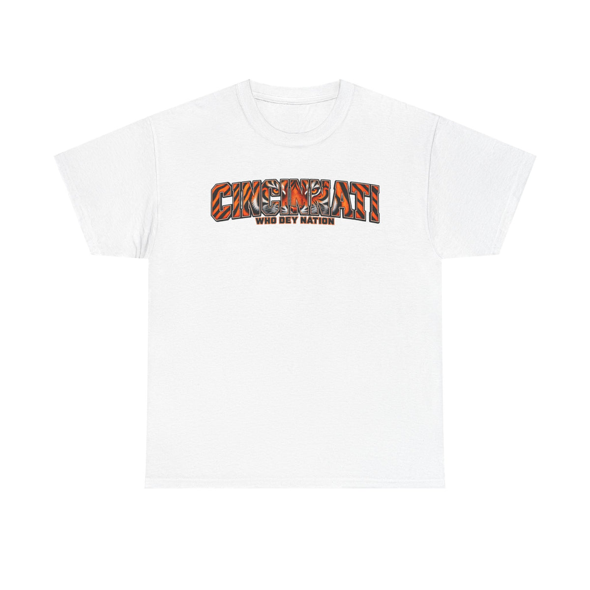 Who Dey Nation Tiger-Stripe Graphic Tee