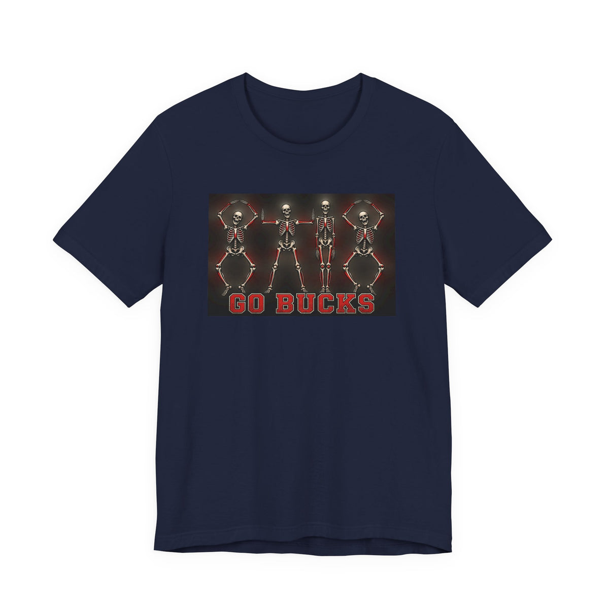Go Bucks T-Shirt — Dancing Skeletons College Game Day Tee