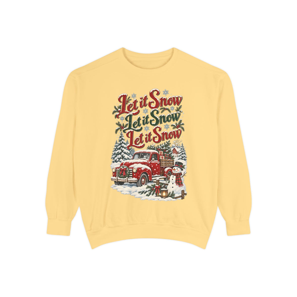 Let It Snow Vintage Truck Sweatshirt