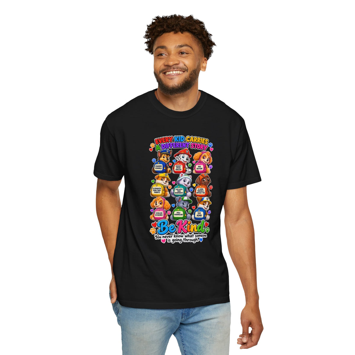 Be Kind Every Kid Carries Inspirational T-Shirt